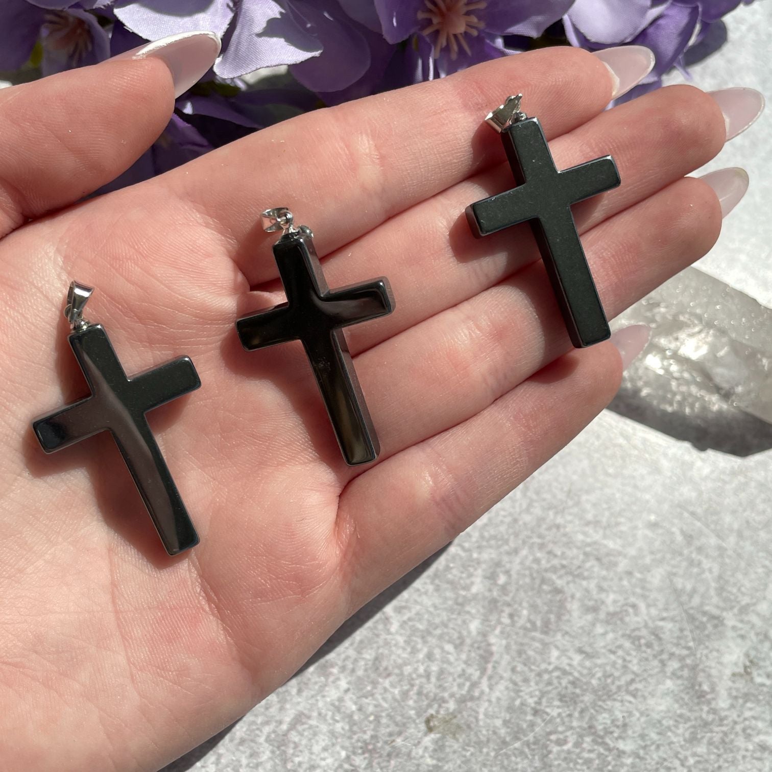 Hematite Cross Pendant Hematite Cross Pendant